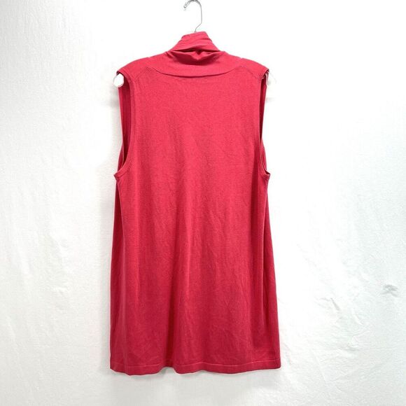 In Cashmere Open Front Cardigan Womens Large Pink Silk Cashmere Blend Sweater - Picture 7 of 10